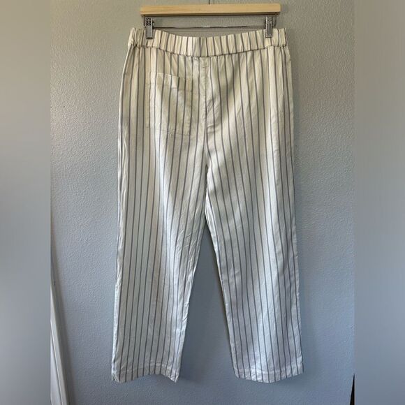 Jenni Kayne Bianca Stripped Straight Leg Pant in Navy Stripe XL - Picture 7 of 15